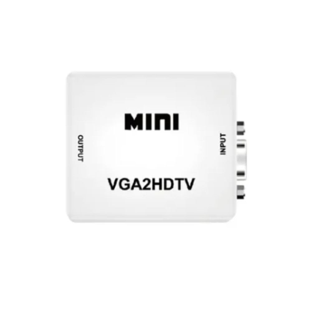 Adaptador Conversor Vga2 HDTV Vga para HDTV 1080p em Oferta na Shopee