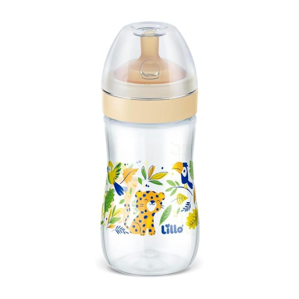 Mamadeira Lillo Super Evolution 180ml Azul Bico Látex Macio