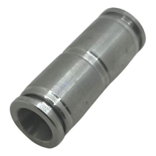 Conexão pneumática emenda união reta aço inox tubo 4mm