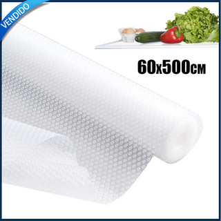 Branco 60x500cm Forro Protetor PVC para Gaveta Armário Prateleira Antiderrapante Lavável Impermeável Recortável Cozinha
