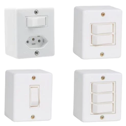 Interruptores Simples Branco Sistema X - Ilumi