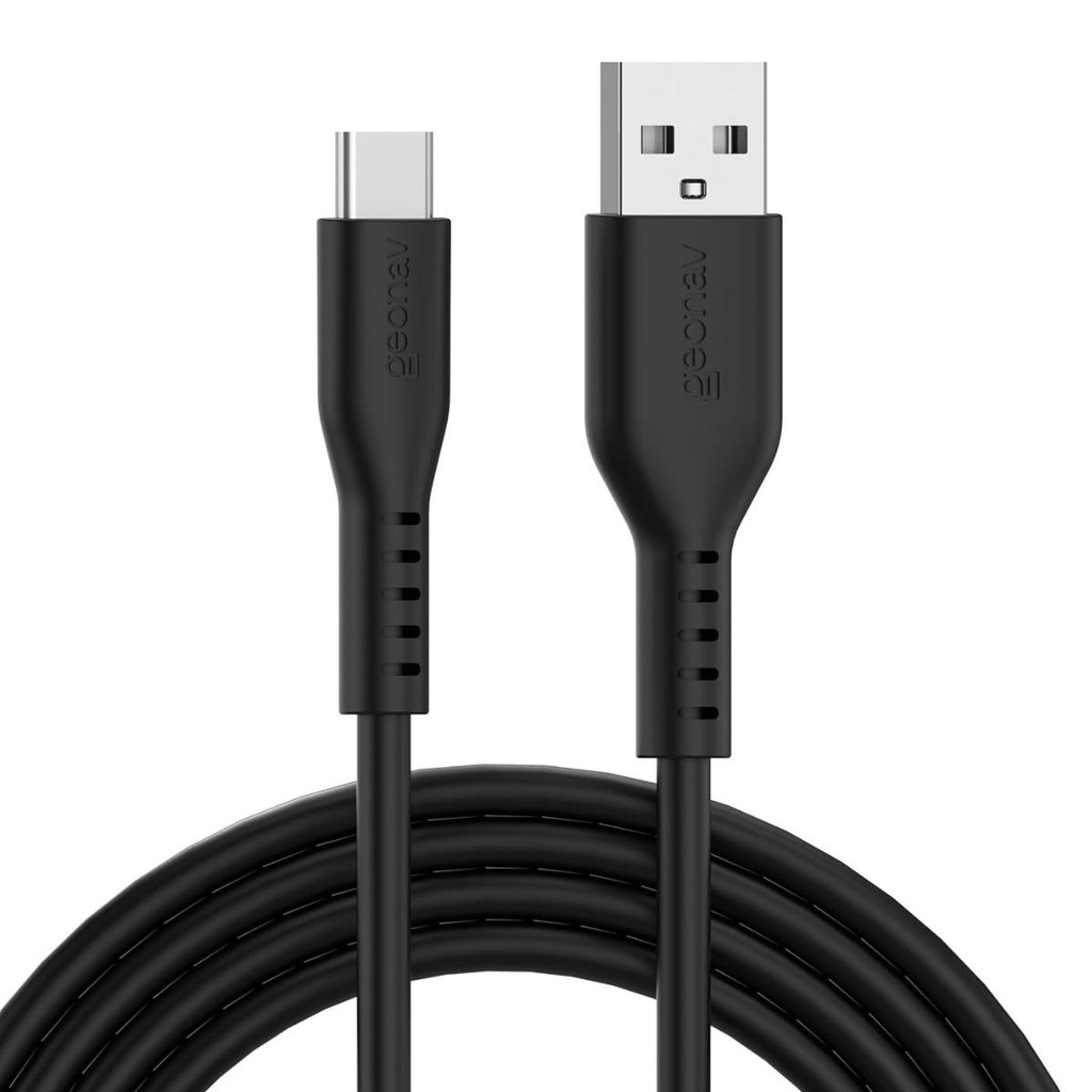 Cabo Usb-A Para Usb-C Preto Silicone 1,5M Esc05Sbk Geonav em Oferta na Shopee