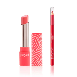 Kit Lips Chérie Payot 5- Batom Nude Rosado + Lápis Cereja