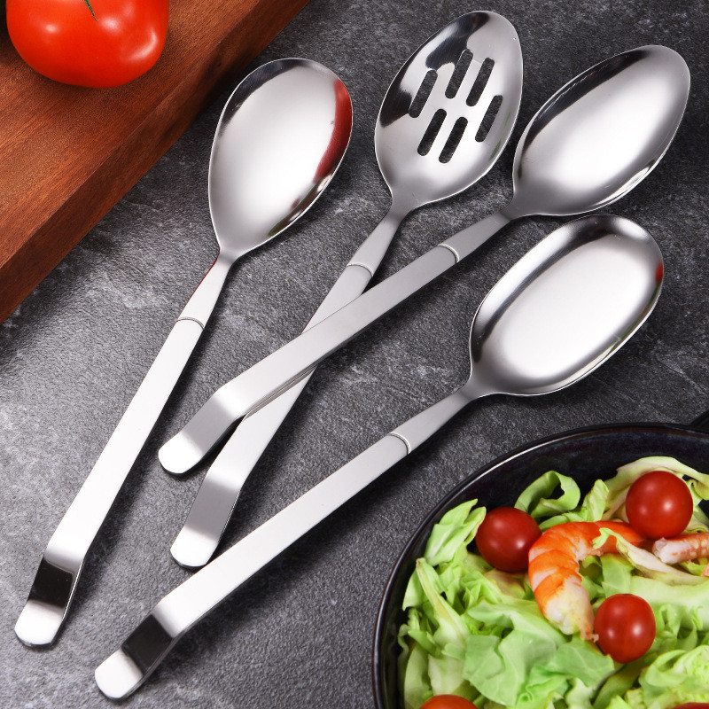 Colher de jantar de aço inoxidável para Hotel, Buffet Extra grosso cm, colher de prato, vazamento, restaurante, colher m