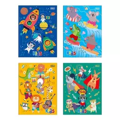Caderno Costurado Tilibra Universitário Capa Dura Sapeca 96 Folhas - Embalagem com 5 Unidades (Sortidos)