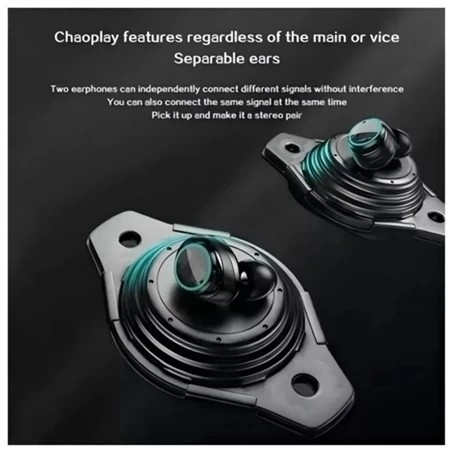Fone De Ouvido bluetooth M25 Sem Fio Resistente a água Stereo Sports Earbuds LED Microphone — imagem 2 de 2