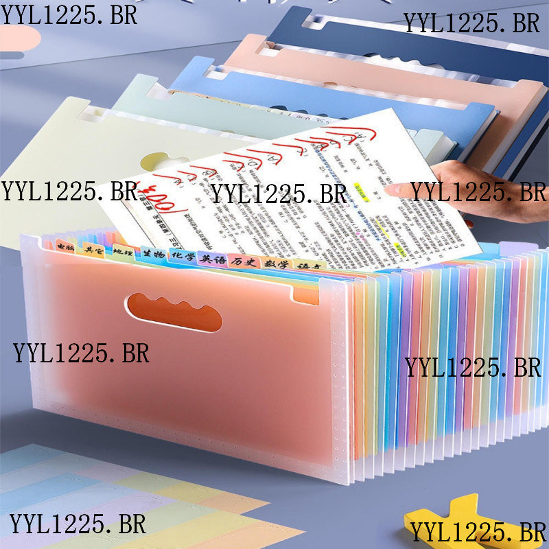 A4 Carta Arco-Íris Multi Camadas Porta Arquivos Vertical 25 Armazenar 2000 Folhas Para Armazenagem De Papel
