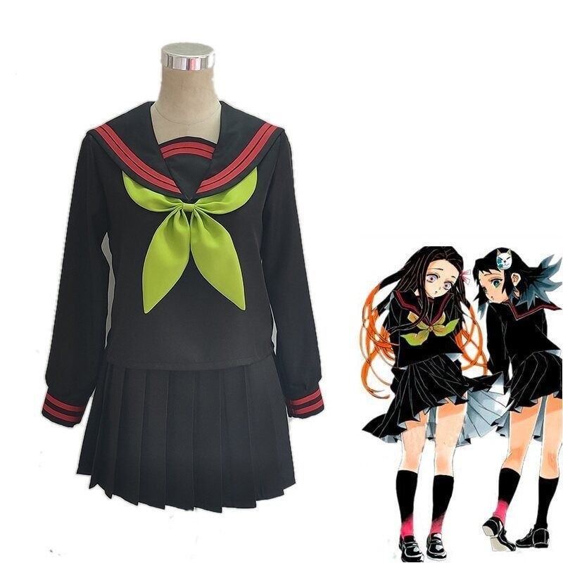 Demon Slayer cos Terno Midouzi cos Portão de Cozinha Midouzi Uniforme de Marinheiro Uniforme co