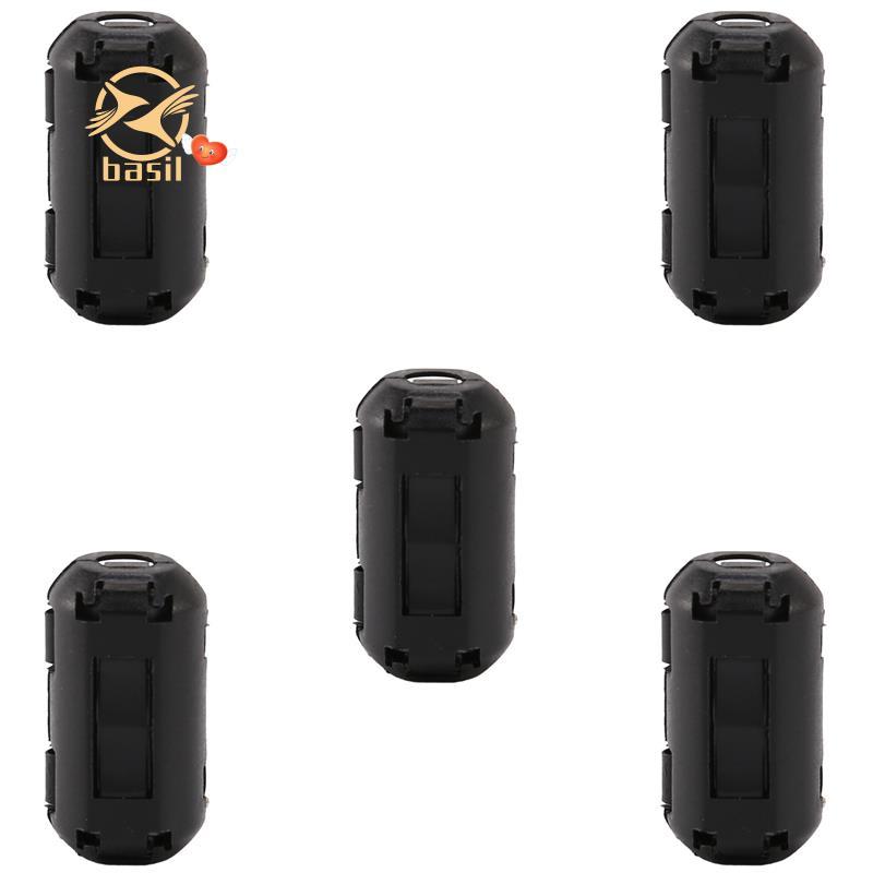 [Desconto B] 5 Unidades De Clipe Em Supressor De Ruído Filtros De Núcleo De Ferrite De Cabo De 3.5 Mm