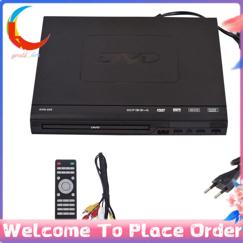 DVD-225 Home Player Digital Multimídia Saída AV Com Controle Remoto Para TV VCD EU PLUG