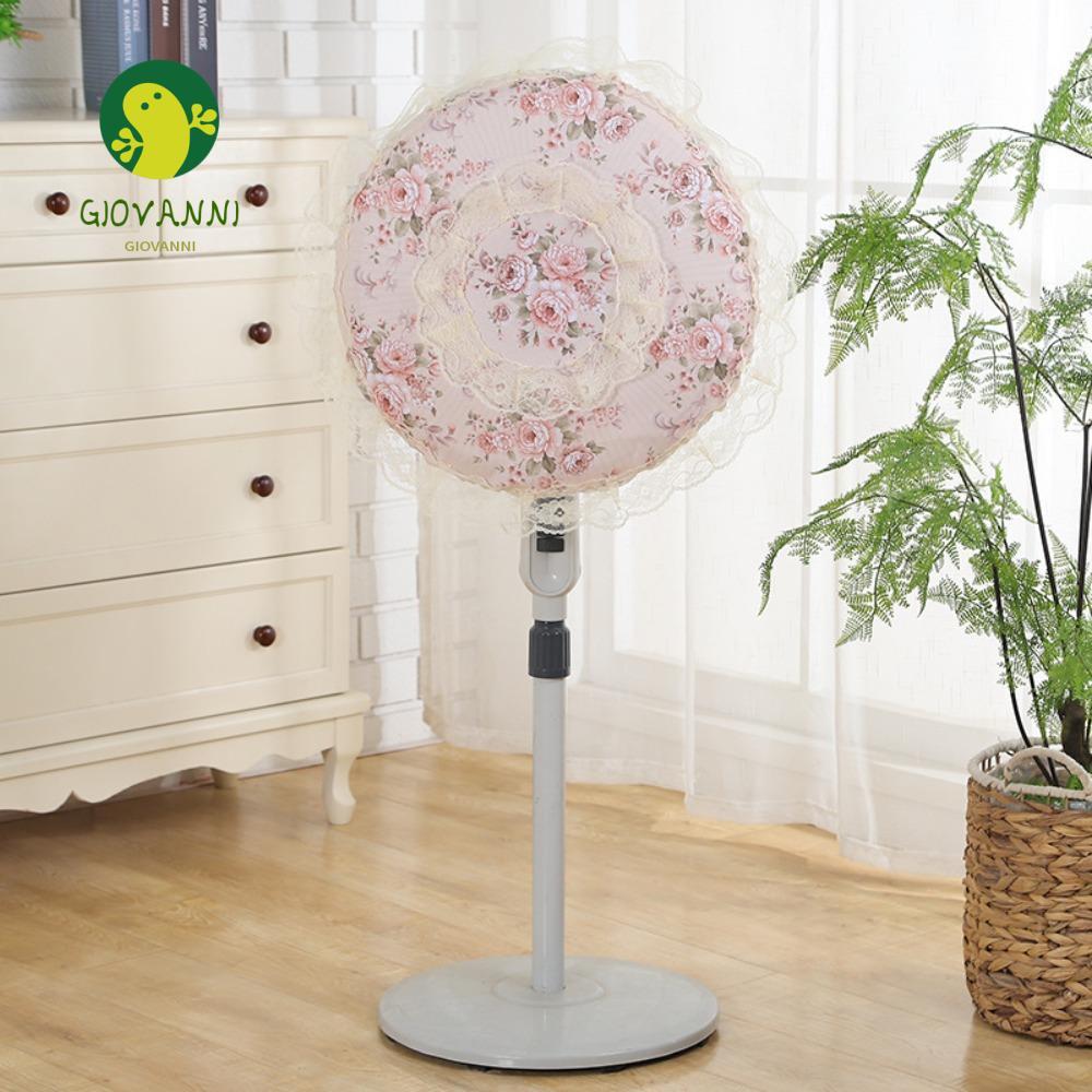 Capa De Ventilador Elétrico De Renda GIOVANNI , Protetora Contra Poeira Redondo Com Tudo Incluído , Proteção De Seguranç