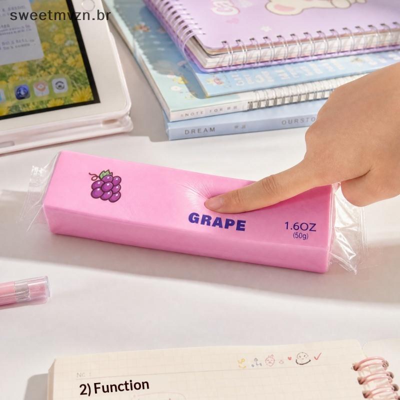 sweetmvzn Squeeze Cheese Sti Brinquedo De Alívio De Estresse Macio Recuperação Lenta Realista Silicone Fidget Gadget Par