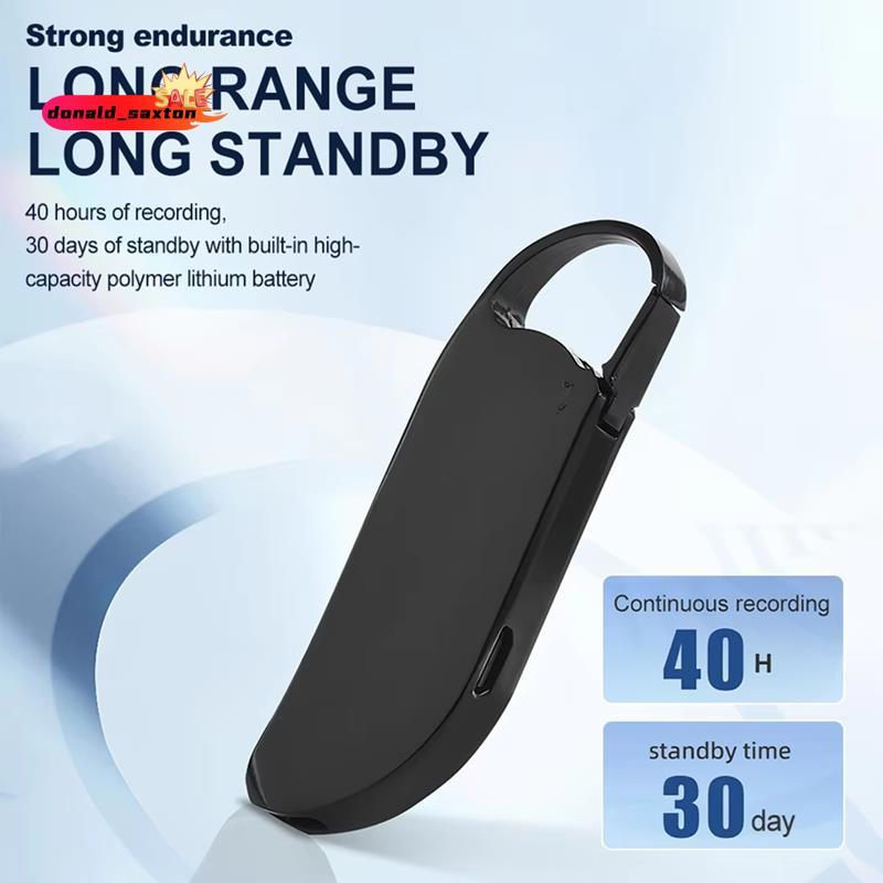 [Rápido D] U Disk Gravação De Áudio 32GB Gravador De Voz Ativado Por Som Chaveiro Mini Ditafone Redução De Ruído MP3 Mus