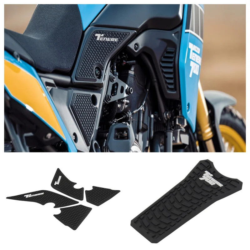 Protetor de Tanque de Combustível de Borracha para Motocicleta, Adesivos Antiderrapantes Impermeáveis para YAMAHA Tenere