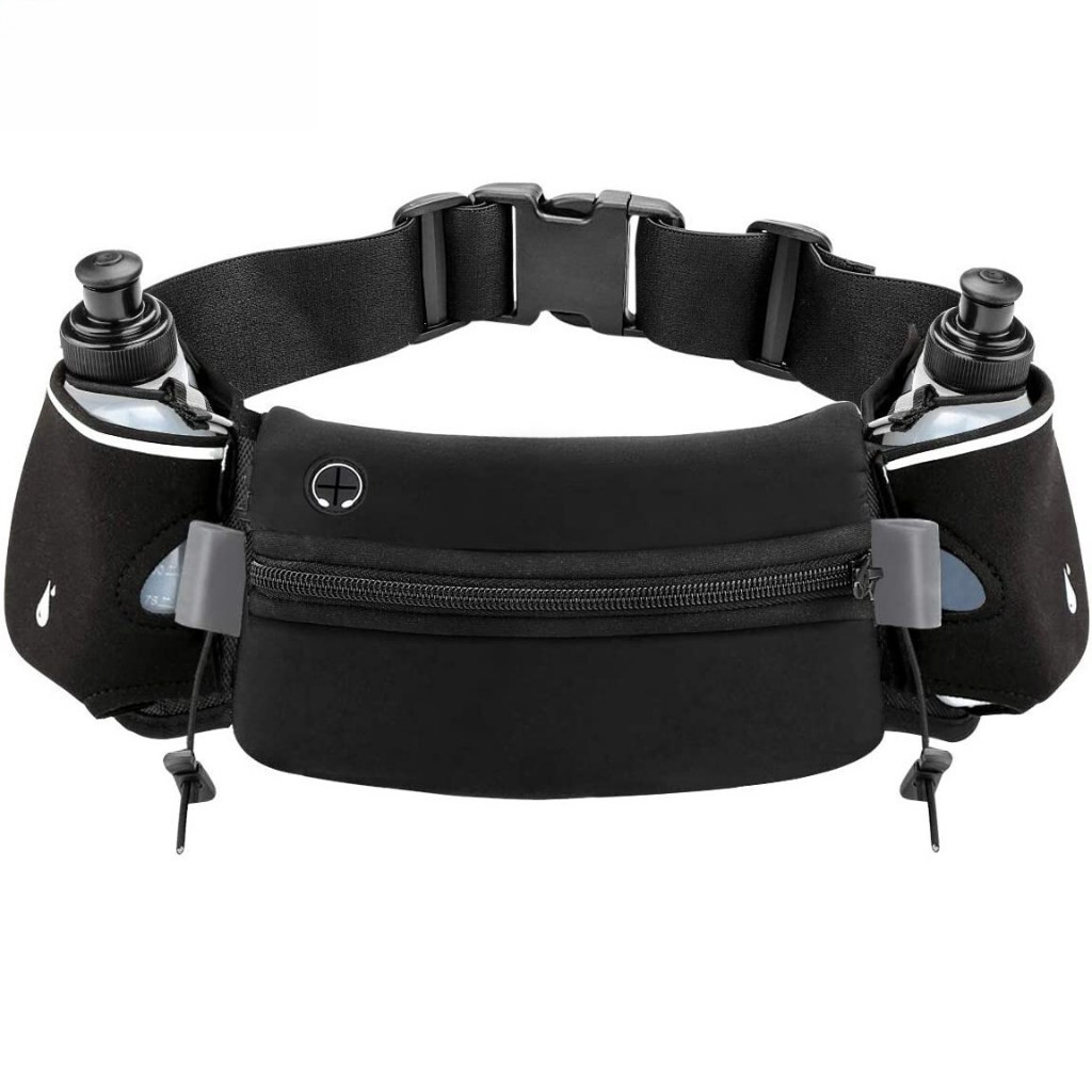 Cinto De Hidratação NEENCA Com 2 Garrafas De Água , Saco De Corrida Refletiva Esportiva Ajustável Para De Maratona Camin