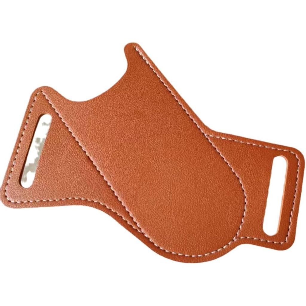 Bainha de couro artesanal para faca dobrável EDC, bolsa de cintura para faca dobrável de 5 polegadas.