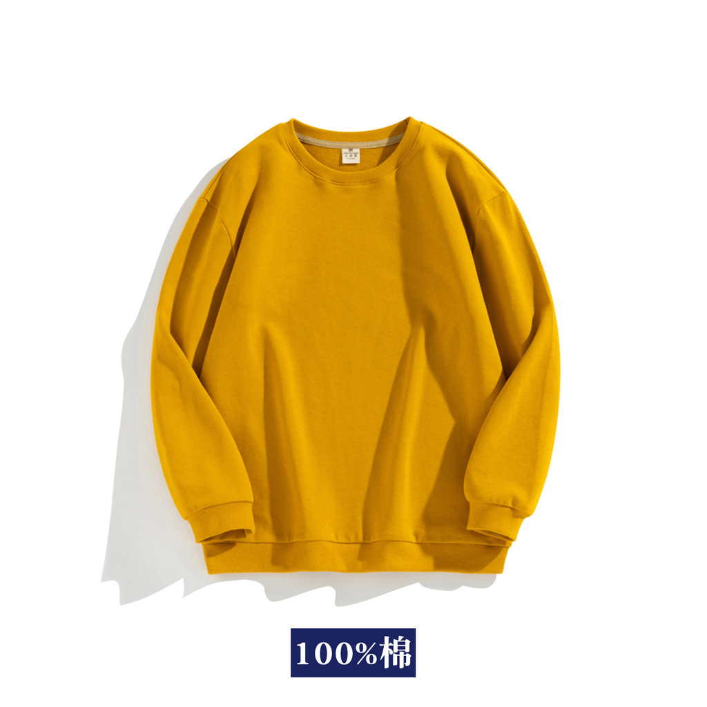 Meninos meninas moletom puro algodão 2024 novo estilo primavera outono estilo crianças de manga comprida camiseta menino