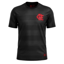 Camiseta Masculina Flamengo Jacquard Listrado