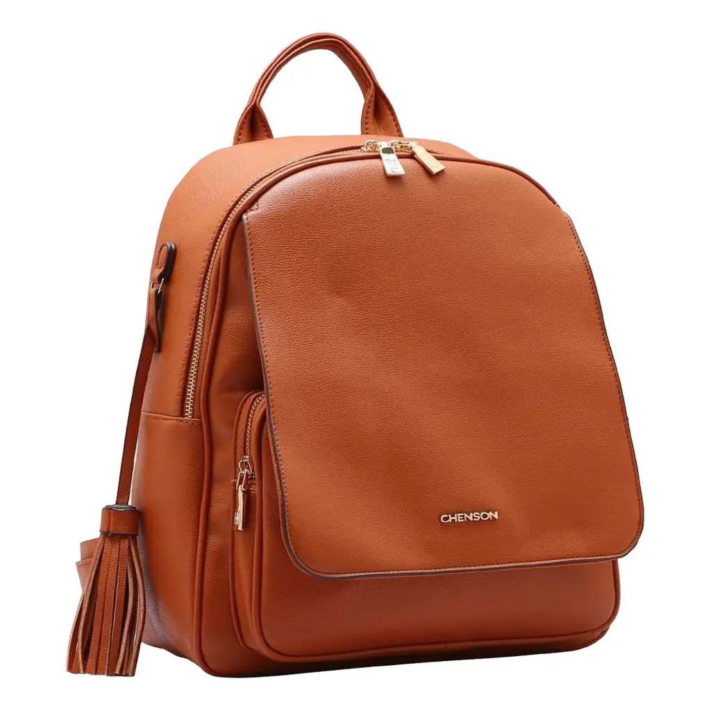 Mochila Feminina Chenson Clássica Passeio Moderna 8484289 Marrom