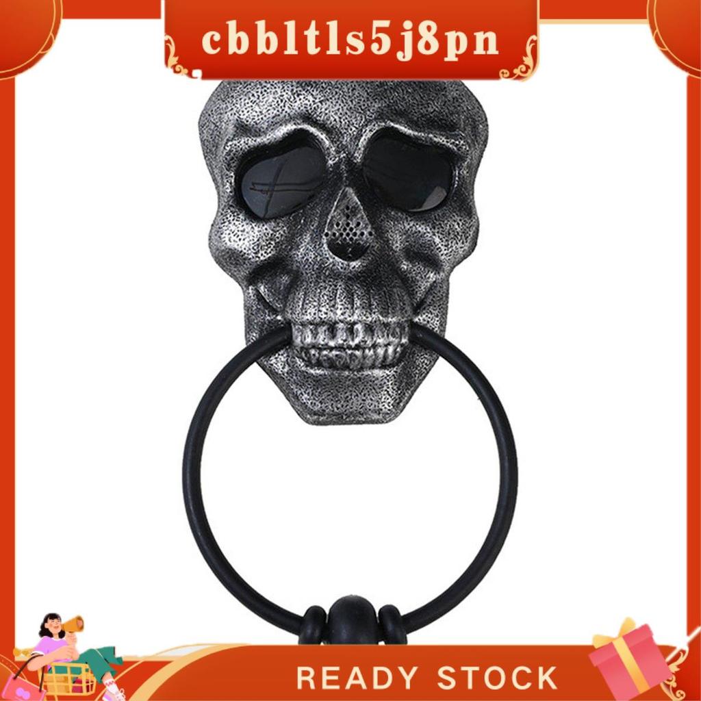 cbbltls5j8pn Campainha De Porta De Halloween Com Caveira Assombrada Som Iluminado Globo Ocular Assustador Adereços De Fe