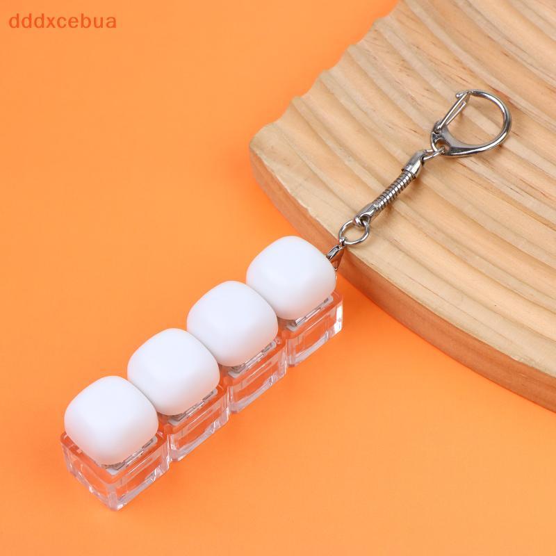 [dddxcebua] Chaveiro Personalizado DIY 1 2 3 4 9 Teclas Mecânico Botão Portátil Mini Tampa De Interruptor De Teclado Par