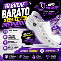 Sapato Babuche Profissional Trabalho ConforTo para os Profissionais