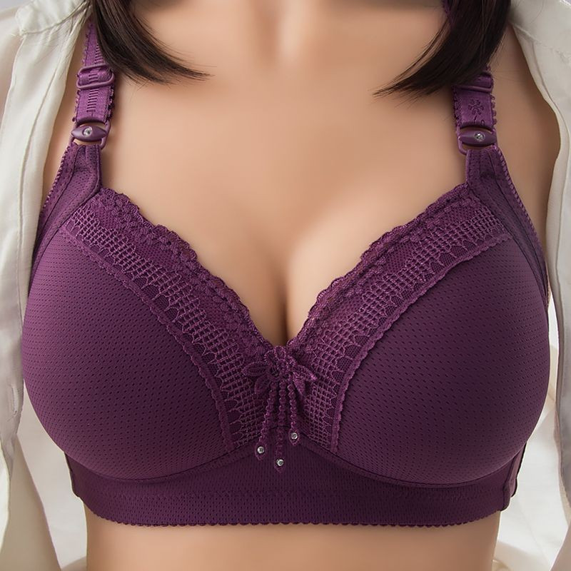 Sutiã push-up plus size mais vendido, sem aro, adequado para mães de meia-idade e idosas, confortável e respirável, ajus