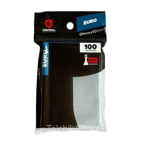SLEEVE PADRÃO EURO 59mmx92mm - Card game - Dominion, Euphoria, Trio, entre outros board games tamanho 59x92mm