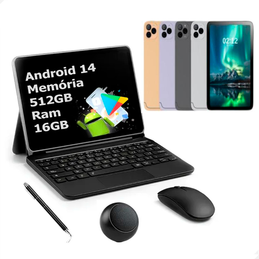 Tablet PC Milli Mil20 Pro 16gb Ram+512gb Memória Android 14