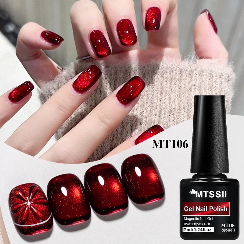 MTSSII 7ml Colorido Gato Gel Magnético Embeber Fora UV Unha Polonês Para Manicure DIY E Suprimentos De Unhas De Qualidad em Oferta na Shopee