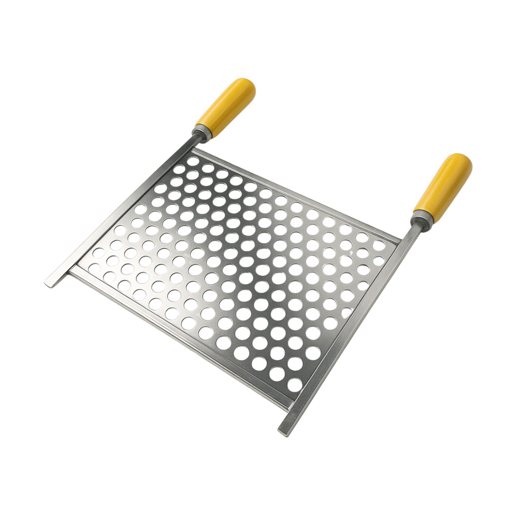 Grelha De Aço 25x33,5cm Tela Moeda Com Cabo Madeira Resistente Para Churrasco Churrasqueira em Oferta na Shopee