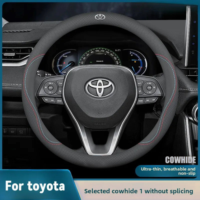Capa De Volante toyota Em Couro Yaris Camry Corolla Vios Wigo Hiace Agya Fortuner Raize Veloz RAV4 Rush Avanza Innova Hi