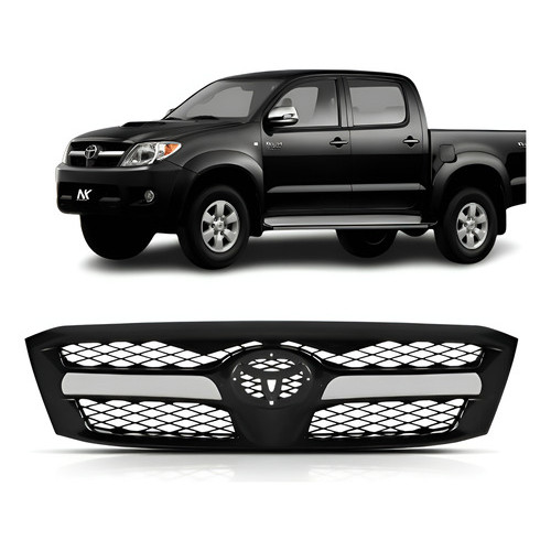 Grade Radiador Hilux 2005 2006 2007 2008 Com Friso Cromado em Oferta na Shopee
