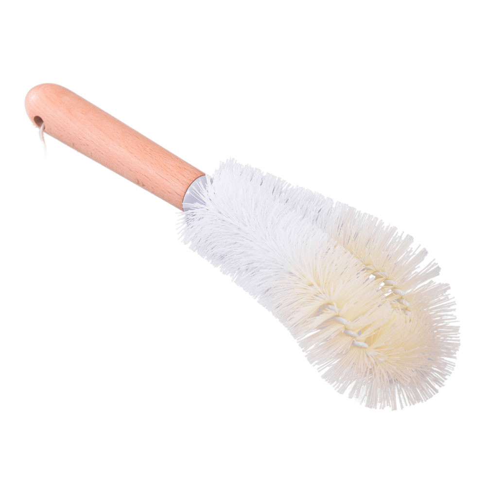 Escova de Limpeza em Bambu Takeshi Branca 9x26cm Mai Home