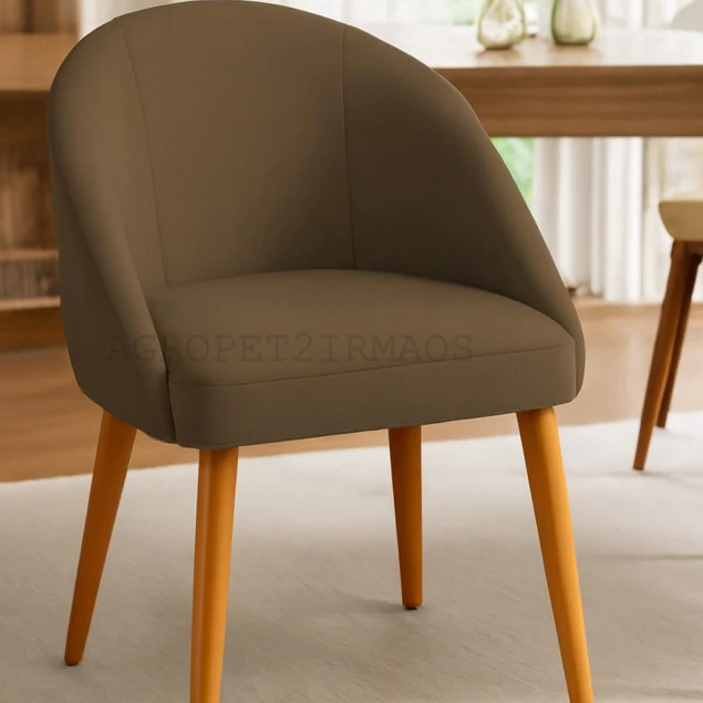 Kit 2 Cadeiras de Jantar Decorativas Modelo Lua para Sala — foto 4