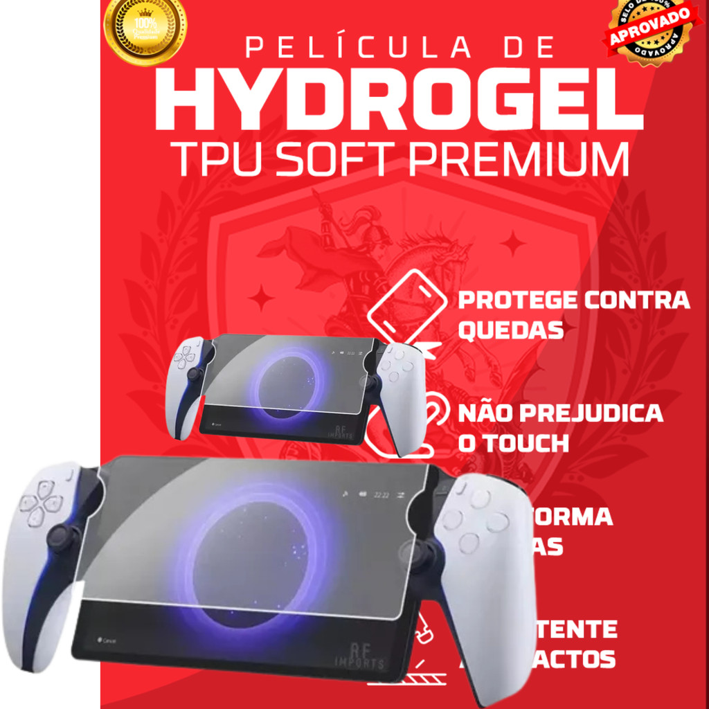 Película Hidrogel Hd Playstation Portal PSP GO PS VITA 1000 2000 PSP 100 3000 Todos os modelos