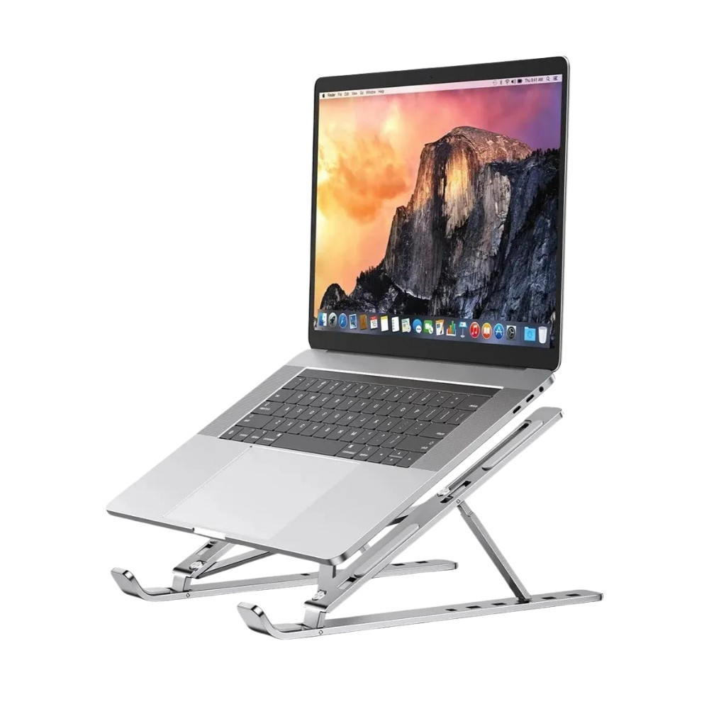 Suporte Para Notebook Tablet Dobrável Portátil Base Em Aluminio Altura Ajustável