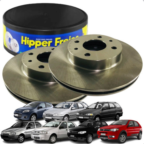 2 Discos De Freio Dianteiro Ventilado Palio 1.0 1.3 1.5 1.6 em Oferta na Shopee