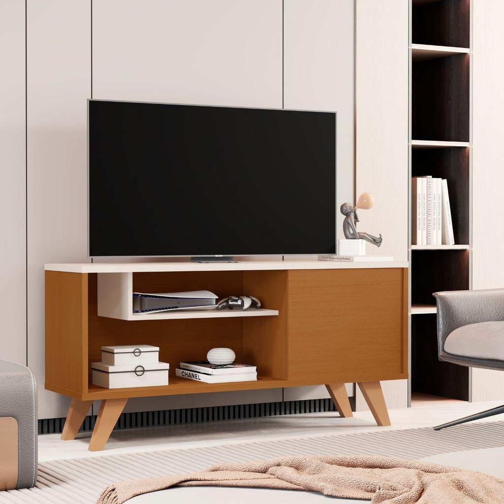 Rack TVs 60 Polegadas Saint Vicent Nature Off White