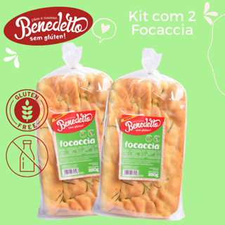 FOCACCIA SEM GLÚTEN SEM LEITE BENEDETTO KIT COM 2 UNIDADES. em Oferta na Shopee