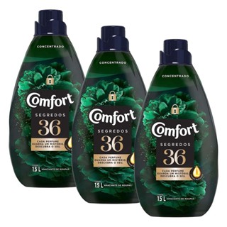 Kit com 3 Amaciantes Concentrado Comfort 36 Segredos 1,5L cada em Oferta na Shopee