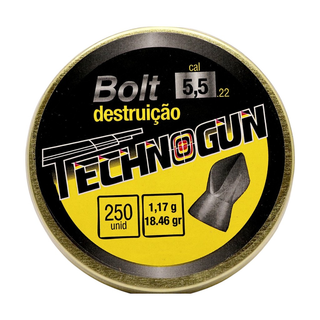 Chumbinho Technogun Bolt Cal. 5.5mm (.22) - 250un