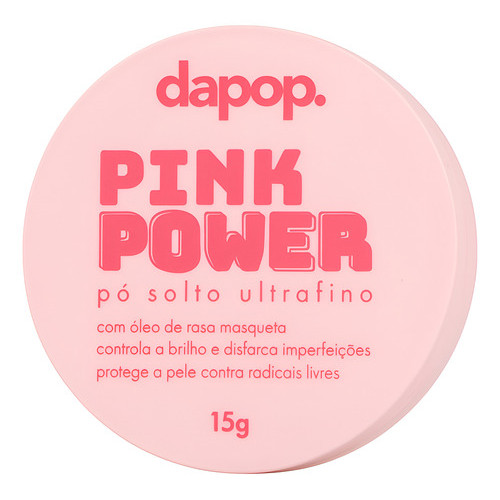 Pó Solto Ultrafino Dapop Pink Power Translucido