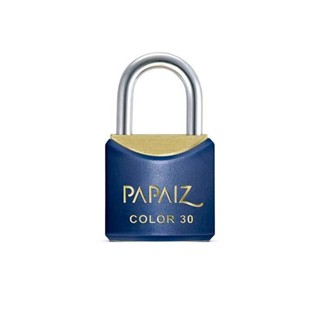 Cadeado com Chave 30mm Latão Azul Colorido Papaiz em Oferta na Shopee