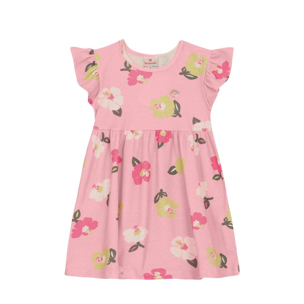Vestido infantil menina florido Brandili em Oferta na Shopee