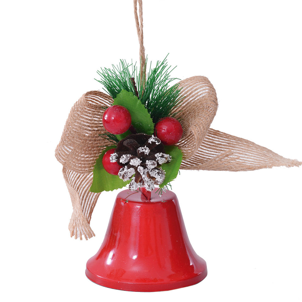 Sino Natalino C/ Laço Decorativo 6,5cm em Metal Wincy