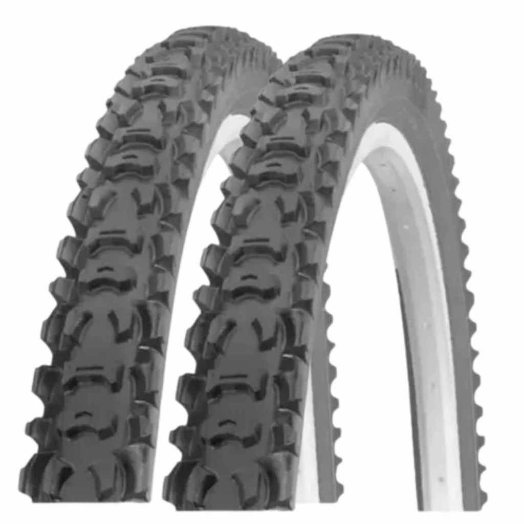 Kit 2 Pneus MTB Kenda C/ Travas Cravo 26x1.95 Preto Durável C/ Ótima Aderência
