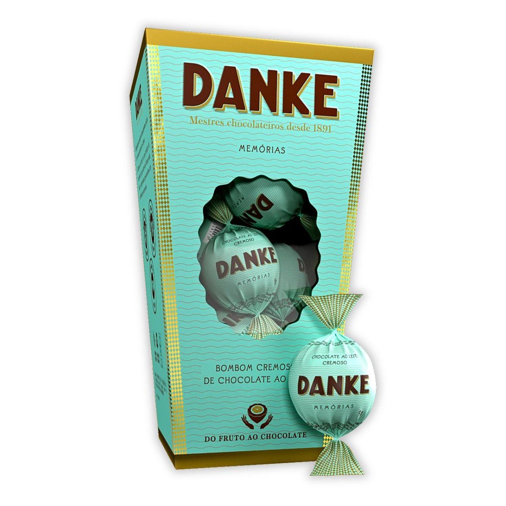 Caixa De Bombom Ao Leite Danke Memórias 162g (18 unidades) em Oferta na Shopee