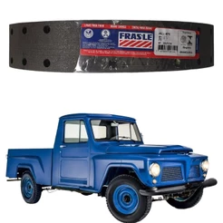 Jogo De Lonas De Freio Pick Up F 75 Ford Willys / Aero Willys