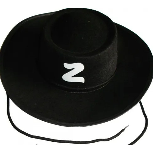 Chapéu do Zorro Infantil de Feltro Festa a Fantasia Halloween